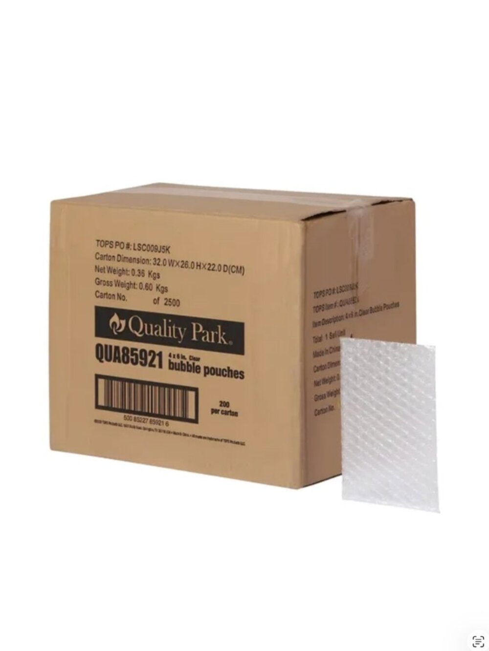 Quality Park 4x6 Bubble Pouches Clear Packing Sleeves (Approx 180+) Shipping Sup